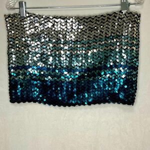 Creations III Sequin Ombré Tube Women’s Top Size L
